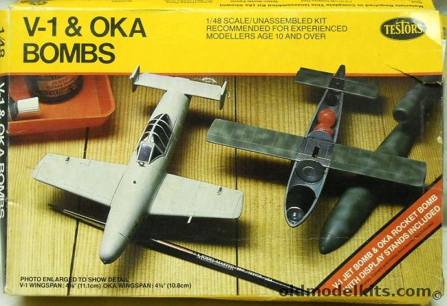 Testors 1/48 V-1 and Oka Bombs (Ohka Mk.II MYX-7), 626 plastic model kit