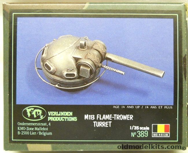 Verlinden 1/35 M113 Flame Thrower Turret, 389 plastic model kit