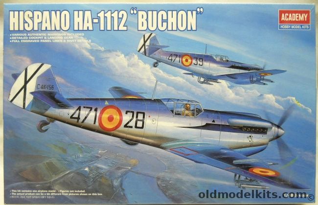 Academy 1/48 Hispano HA-1112 Buchon - Also With Hobby Craft Decal Sheets, 12203 plastic model kit