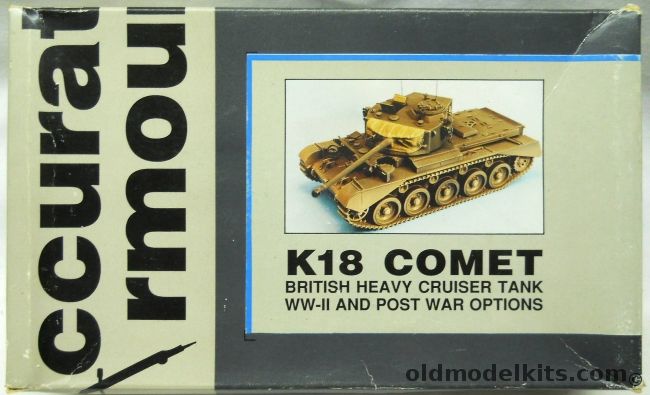 Accurate Armour 1/35 Comet - British Heavy Cruiser Tank - WWII And Post War Options, K18 plastic model kit