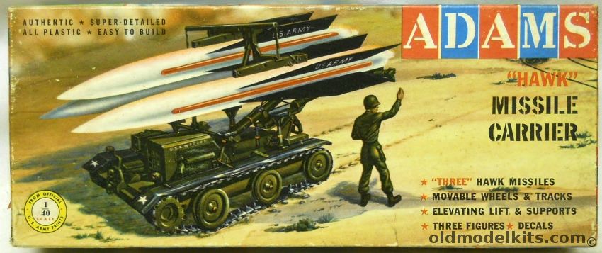 Adams 1/40 Hawk Missile Carrier - M501, K159-98 plastic model kit