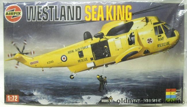 Airfix 1/72 Westland Sea King HAR3 or Mk.43 - (Seaking) - RAF No.22 Sq 'A' Flight Chivenor 1995 or Royal Norwegian Air Force No.330 Sq HQ Bodo 1972 - Bagged, 03043 plastic model kit