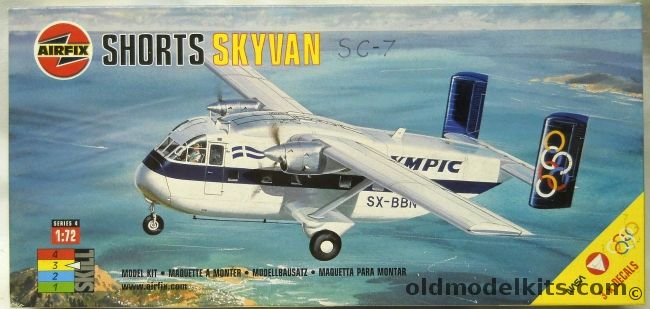 Airfix 1/72 Short Skyvan - NASA / Austrian / Olympic Airlines, 04018 plastic model kit