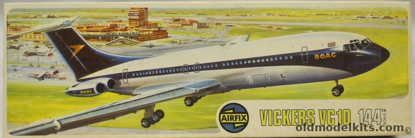 Airfix 1/144 Vickers VC-10 - BOAC - Type 4 Logo, 04171-3 plastic model kit