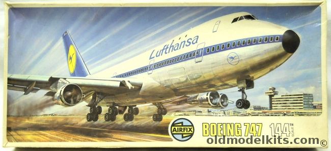 Airfix 1/144 Boeing 747 Jumbo Jet  Lufthansa, 08171-5 plastic model kit