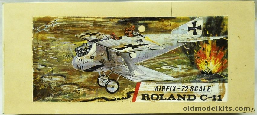 Airfix 1/72 TWO Roland C11 Walfisch - Oblt. Von Schleich's Aircraft from Field Flieger Abteilung 2b 1916-1917 - (C-11) - Wrong Box, 120 plastic model kit