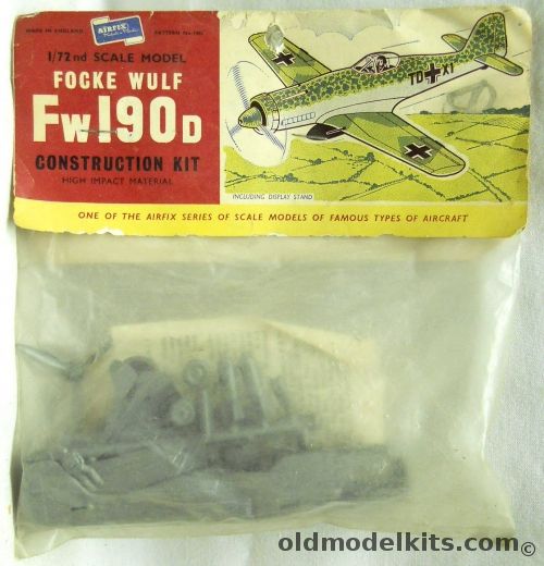 Airfix 1/72 Focke-Wulf FW-190D - Type One Logo Bagged, 1408 plastic model kit