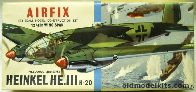 Airfix 1/72 Heinkel He-111 H-20 - Type Two Logo Issue, 484 plastic model kit