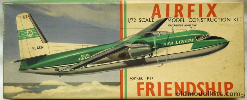 Airfix 1/72 Fokker F-27 Friendship Aer Lingus - Type 2 Issue, 583 plastic model kit