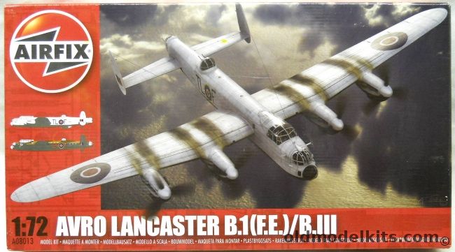 Airfix 1/72 Avro Lancaster B.I(F.E.) / B.III With Eduard PE And Eduard Mask, A08013 plastic model kit
