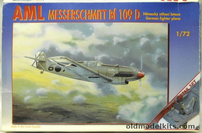 AML 1/72 Messerschmitt Bf-109D - Spanish Civil War Condor Legion Commander Oblt Siebelt Reents 1 J/88 Sept 1939 / Haupt Hannes Gentzen Commander 102/ZG2 Bemberg Oct 1939 / 1/JG71 Germany Oct 1939 - Bagged, 72-028 plastic model kit