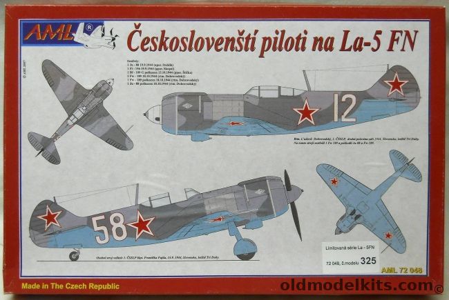 AML 1/72 Czechoslovak Legends Pilots In Lavochkin La-5 FN - With Decals For 5 Different Aircraft - (La5FN), 72-048 plastic model kit