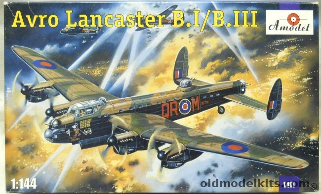 Amodel 1/144 Avro Lancaster B.I/B.III - With Kits-World Decals, 1411 plastic model kit
