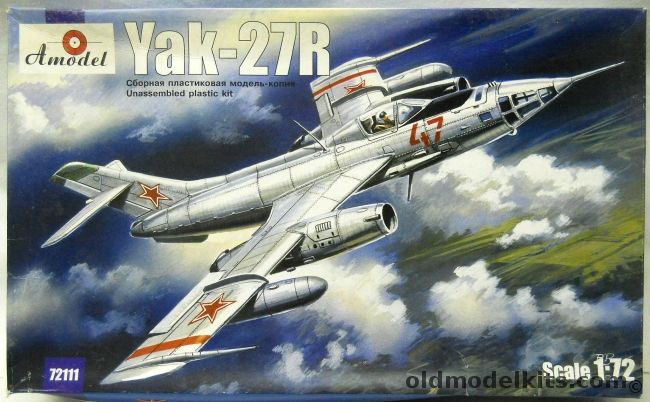 Amodel 1/72 Yak-27R - Mangrove / Flashlight, 72111 plastic model kit