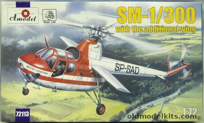 Amodel 1/72 SM-1/300 With Additional  Wing, 72113 plastic model kit