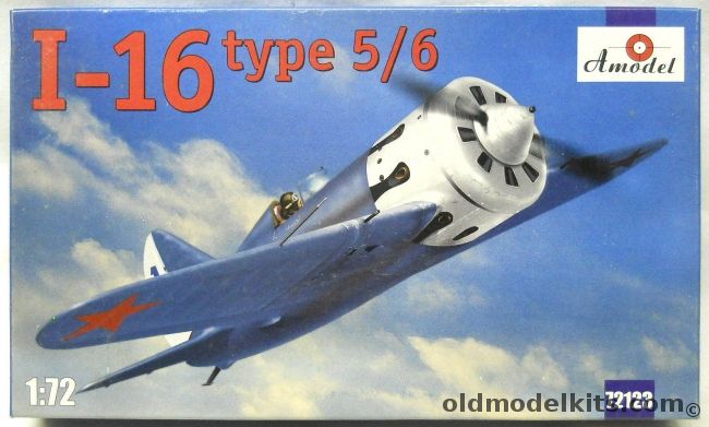 Amodel 1/72 I-16 Type 5/6 - Finland Finnish Air Force 1942 / Spanish Civil War Nationalist 1939 / Chinese Air Force 1938 / USSR Baltic Summer 1941 / USSR 1941 Location Unknown, 72123 plastic model kit