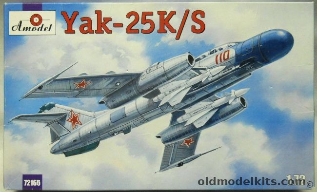 Amodel 1/72 Yak-25K/S, 72165 plastic model kit