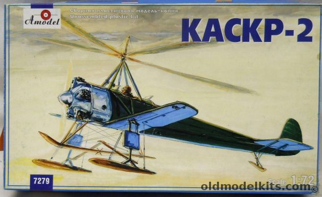 Amodel 1/72 TWO KASKR-2 Autogyro, 7279 plastic model kit