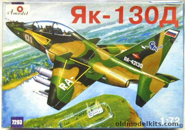 Amodel 1/72 TWO Yak-130D - Trainer And Light Ground Attack, 7293 plastic model kit