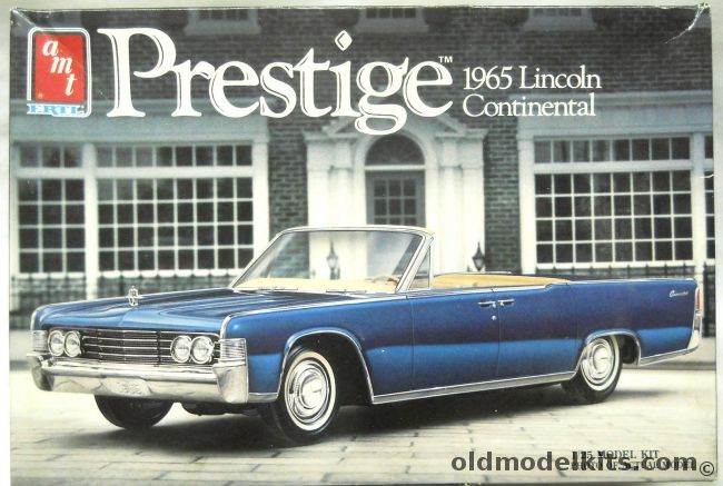 AMT 1/25 1965 Lincoln Continental - 4 Door Convertible - With Display Base And Pen Holder, 6504 plastic model kit
