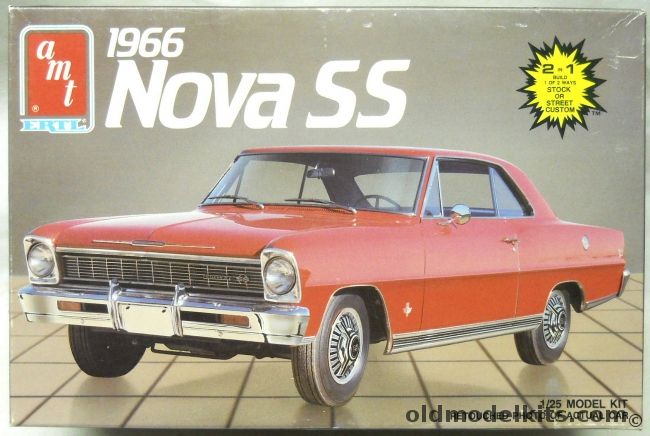 AMT 1/25 1966 Chevrolet Nova SS - (Super Sport) 2 Door Hardtop, 6749 plastic model kit