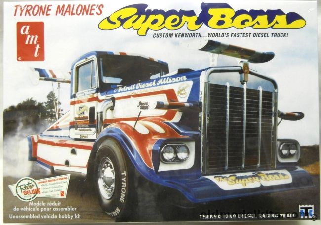 AMT 1/25 Tyrone Malones Super Boss - Custom Kenworth The Worlds Fastest Truck, AMT930-06 plastic model kit