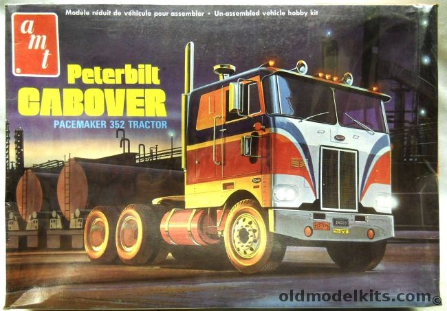 AMT 1/25 Peterbilt Cabover Pacemaker 352 Tractor Semi Truck, T502 plastic model kit