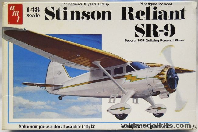 AMT 1/48 Stinson Reliant SR-9, T639 plastic model kit