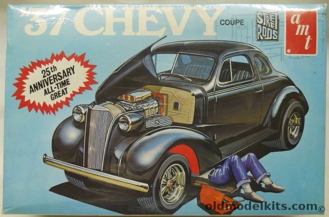 AMT 1/25 37 Chevy Coupe - Stock or Street Rod - (1937 Chevrolet Coupe), A137-225 plastic model kit