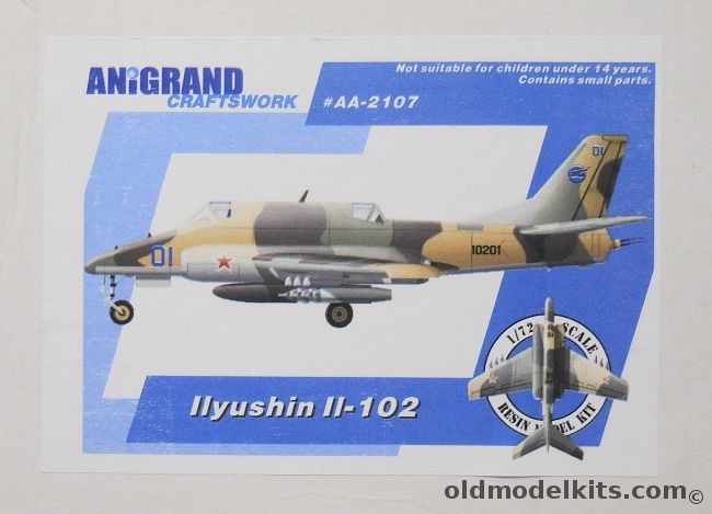 Anigrand 1/72 Ilyushin Il-102, AA-2107 plastic model kit