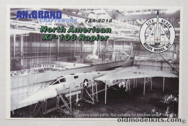 Anigrand 1/72 North American XF-108 Rapier, AA2018 plastic model kit