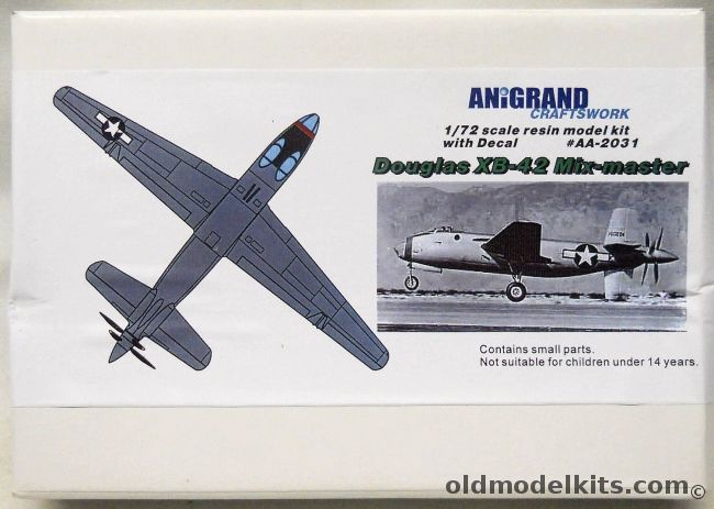 Anigrand 1/72 Douglas XB-42 Mix-Master, AA2031 plastic model kit