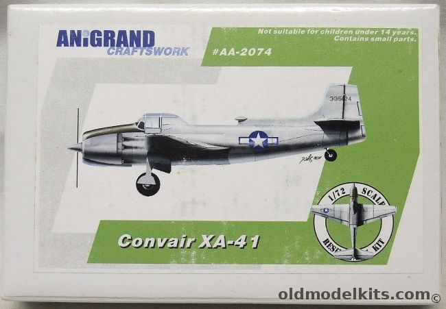 Anigrand 1/72 Convair XA-41, AA2074 plastic model kit