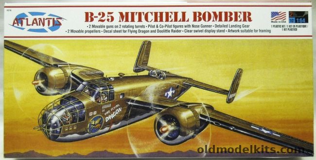 Atlantis 1/64 B-25 Mitchell - The Flying Dragon - (ex Revell), H216 plastic model kit