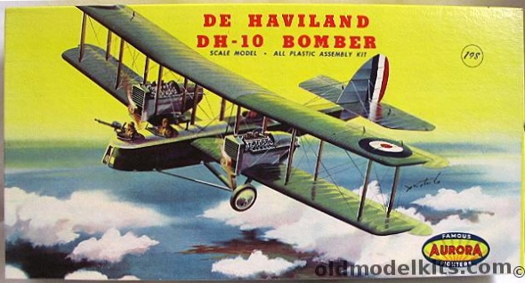 Aurora 1/48 De Havilland DH-10 Bomber, 125-198 plastic model kit
