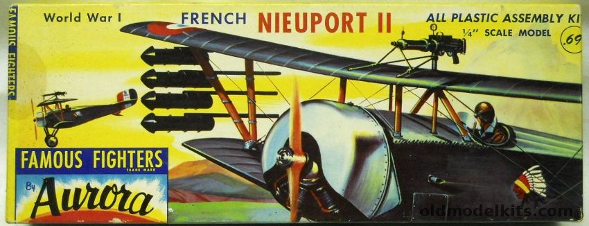 Aurora 1/48 Nieuport 11, 101-69 plastic model kit