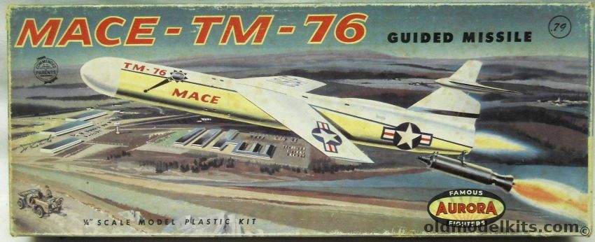 Aurora 1/48 Mace TM-76 Guided Missile, 130-79 plastic model kit