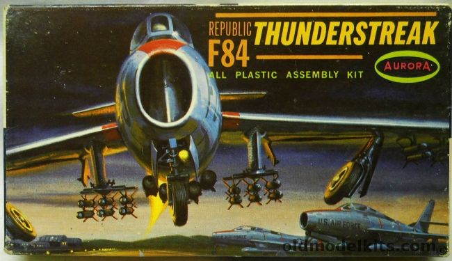 Aurora 1/80 Republic F-84 Thunderstreak - (F-84F), 299-39 plastic model kit
