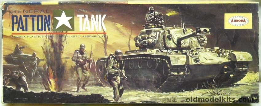 Aurora 1/48 General Patton Tank - (M46), 301-98 plastic model kit