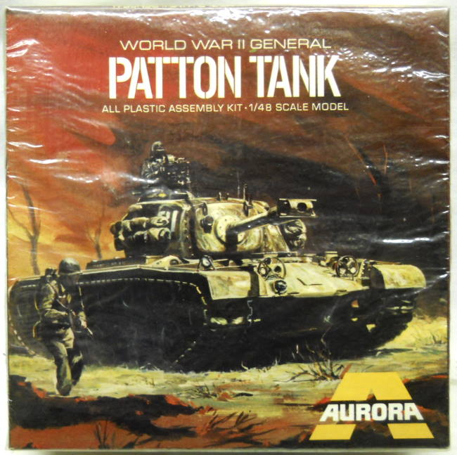Aurora 1/48 Patton Tank M48 - 8th Army / 8th Army 6th Tank Bat. / 24th Infantry Division, 321-150 plastic model kit