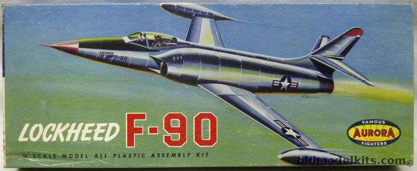 Aurora 1/48 Lockheed F-90 Fighter, 33-98 plastic model kit