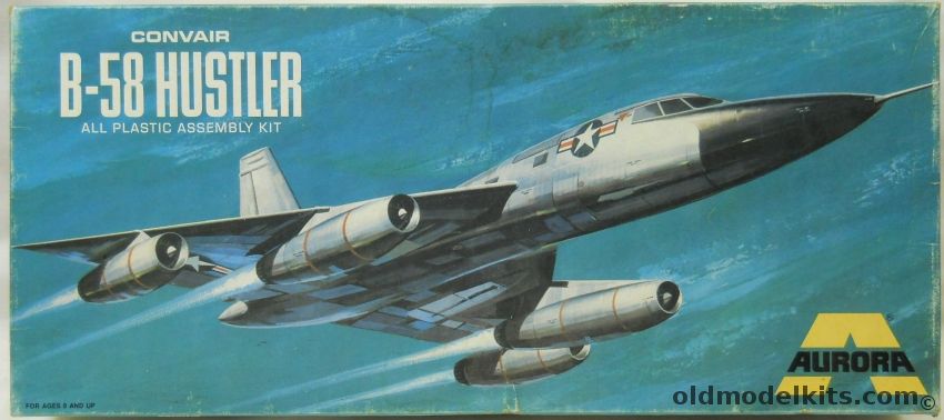 Aurora 1/76 Convair B-58 Hustler, 375 plastic model kit