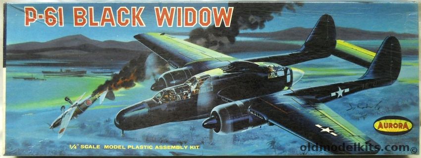 Aurora 1/48 Northrop P-61 Black Widow, 392-249 plastic model kit