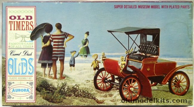 Aurora 1/16 1904 Curved Dash Olds Oldsmobile - Old Timers - Famous Cars of All Times Issue, 576-198 plastic model kit