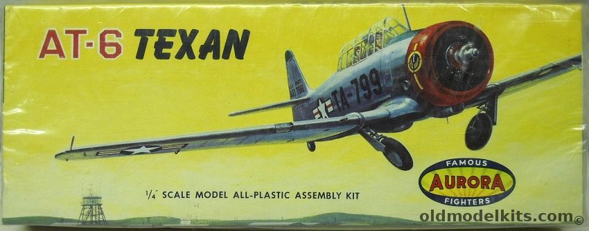 Aurora 1/48 AT-6 Texan (T-6 Trainer), 70-79 plastic model kit