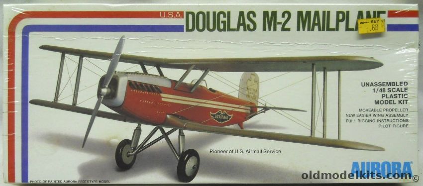 Aurora 1/48 Douglas M2 Mailplane - Western Air Express M-2 US Mail Service, 775 plastic model kit