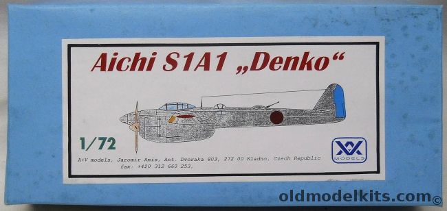 AV Models 1/72 Aichi S1A1 Denko, AV106 plastic model kit