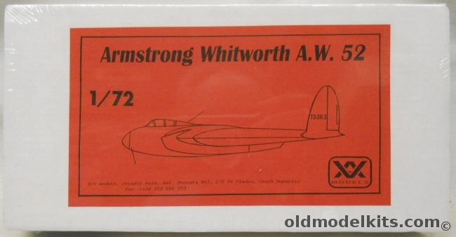 AV Models 1/72 Armstrong Whitworth AW-52 - Research Aircraft  (A.W.52), AV80 plastic model kit