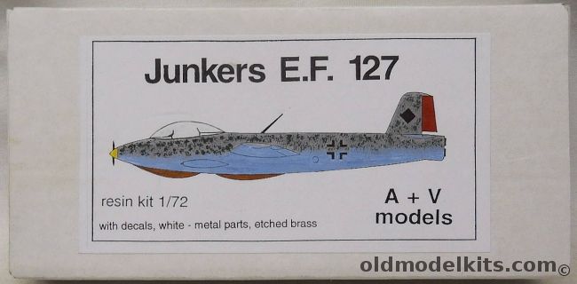AV Models 1/72 Junkers E.F. 127 - (EF127) plastic model kit