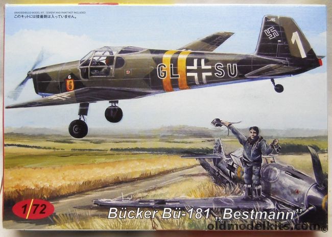 AZ Model 1/72 Bucker Bu-181 Bestmann - Luftwaffe (Two Different Units) / Croatian Air Force 1944 / Red Army In Prague 1945, AZCZ40 plastic model kit
